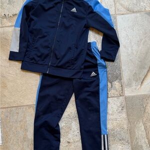 adidas Kids Matching Set in Navy and Light Blue
